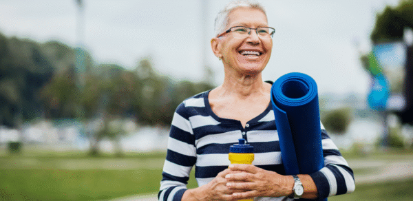 Woman Staying Active and Mobile